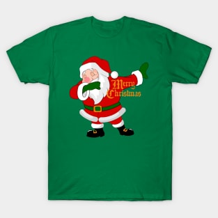 dabbing santa claus funny christmas T-Shirt